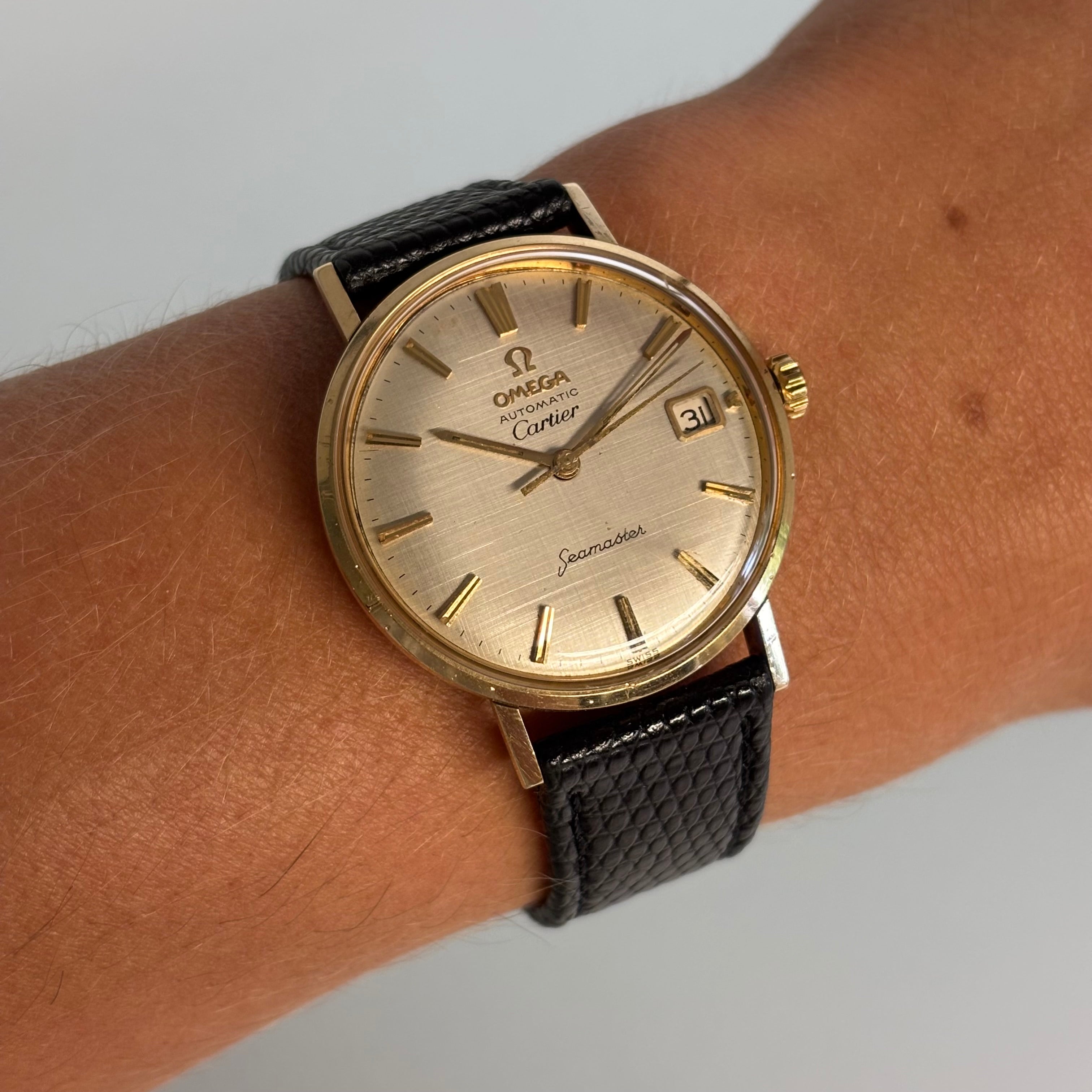 Cartier x Omega Seamaster Linen dial