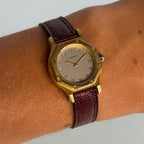 Cartier Santos Octagon Petit Model – 18K Gold, Diamond Dial