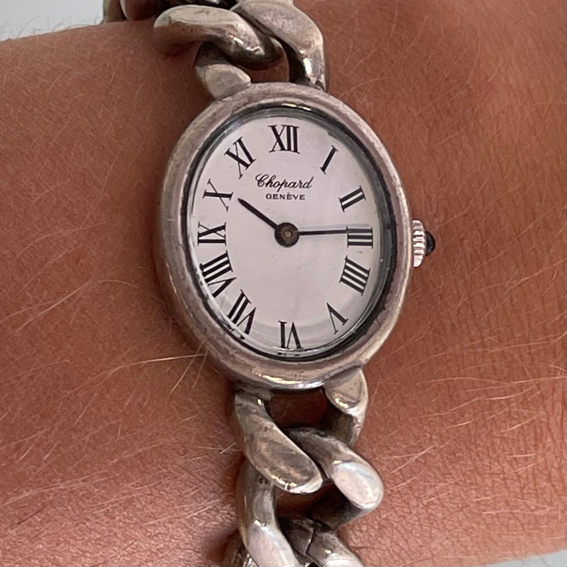 Chopard Silver Cuban Bracelet watch