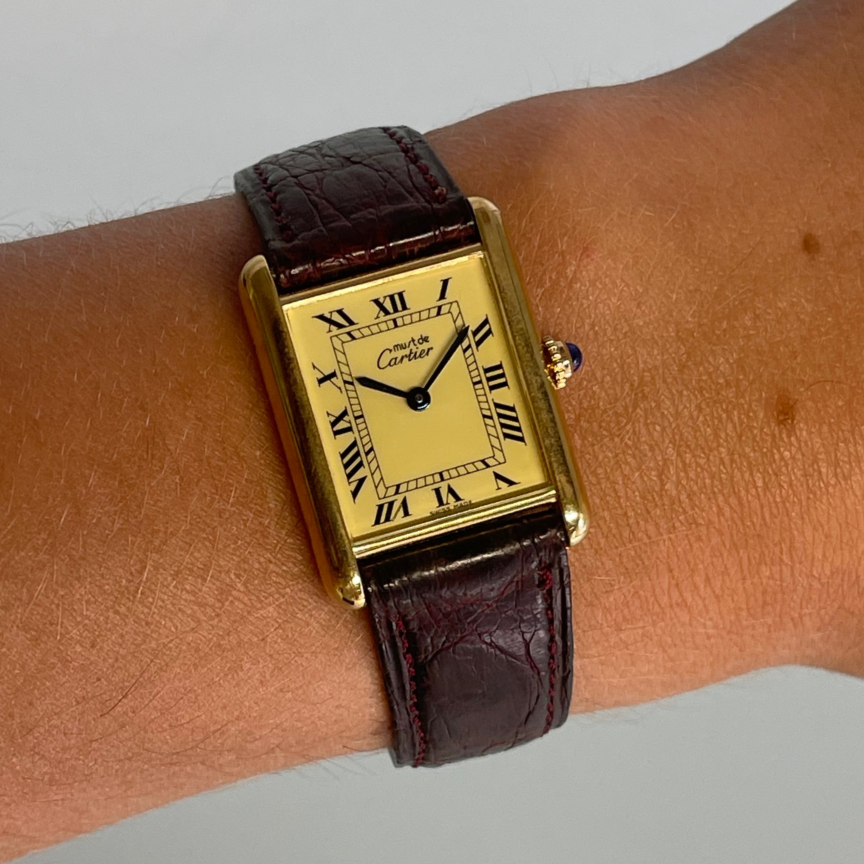 Cartier tank GM with strap and buckle