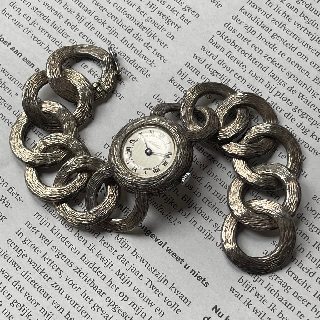 Alexis Barthelay silver bracelet watch