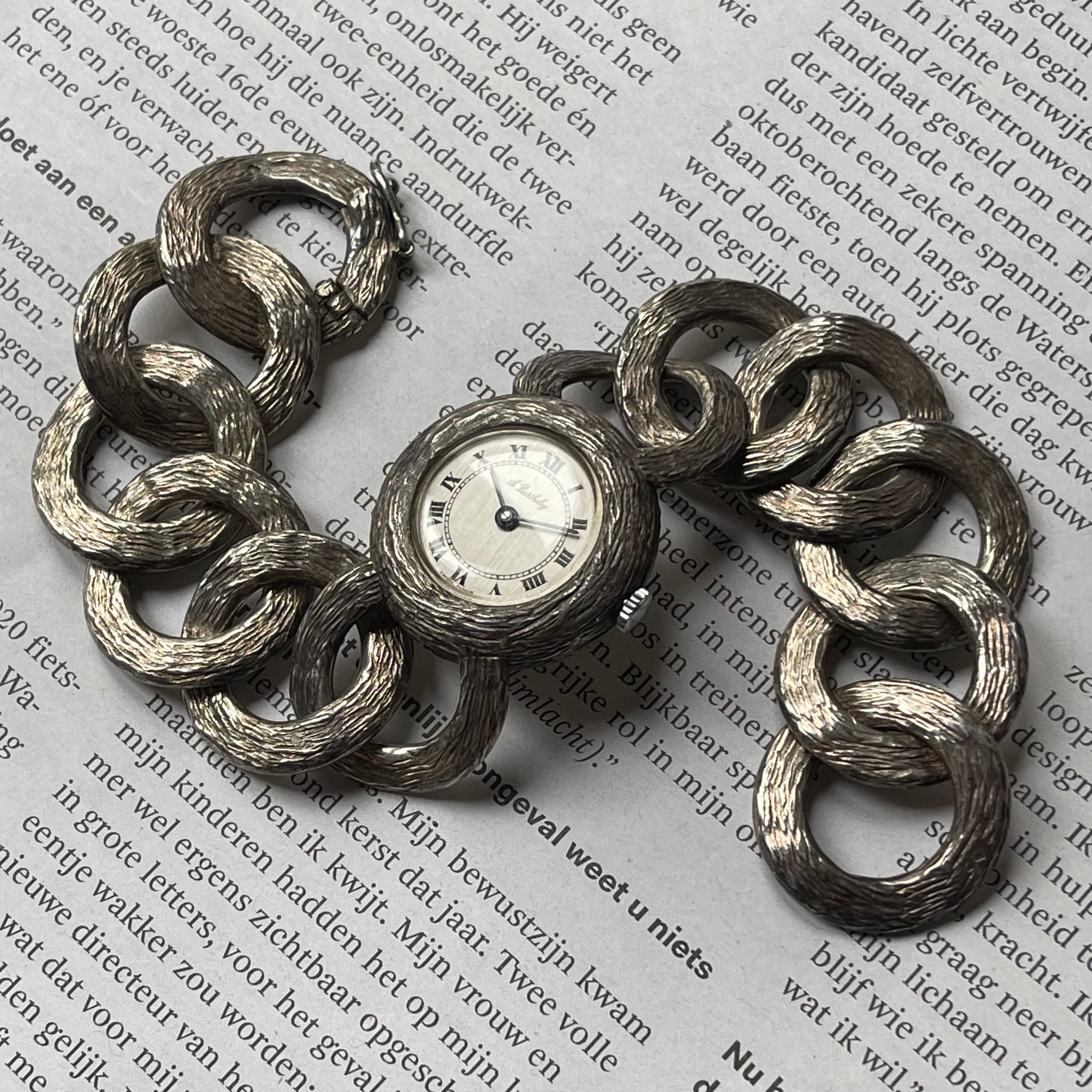 Alexis Barthelay silver bracelet watch