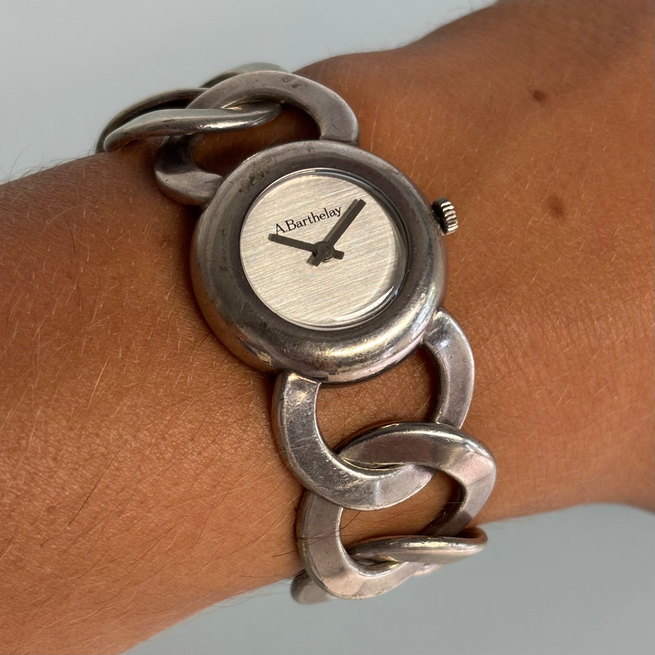 Barthelay silver bracelet watch
