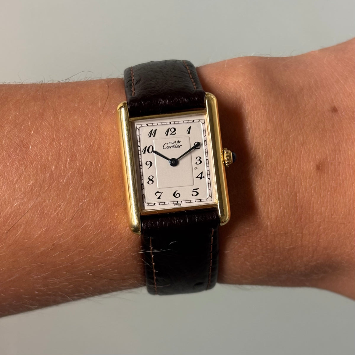 Cartier Tank Breguet GM with original buckle