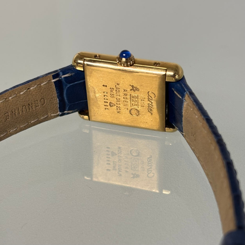 Cartier Tank PM Lapis lacquer with buckle
