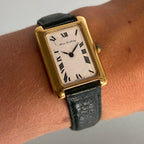 Alexis Barthelay Tank Watch – Silver with Gold Plating