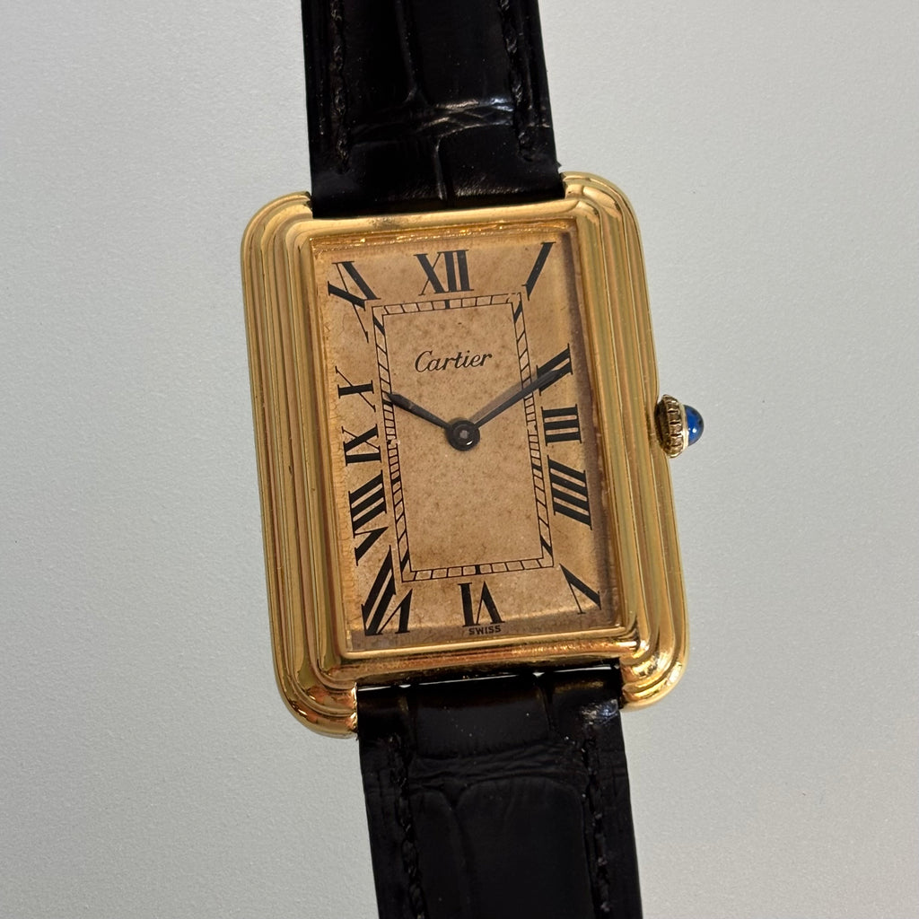 Cartier Stepped Tank full set