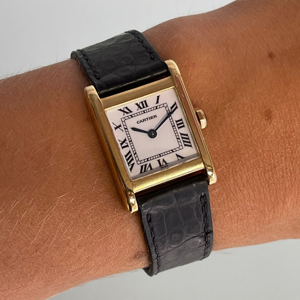Cartier tank normale with clasp