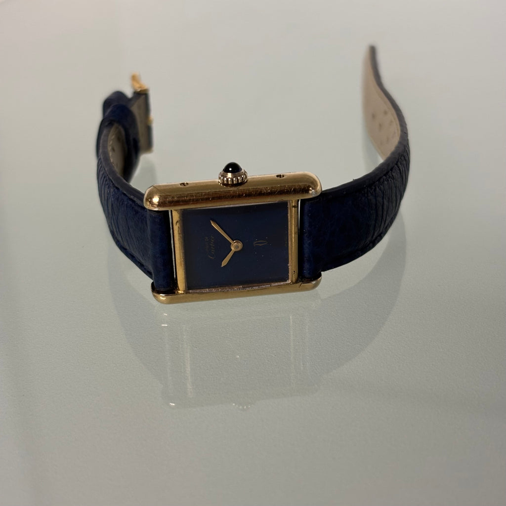 Cartier Tank Pm Lapis lacquer dial