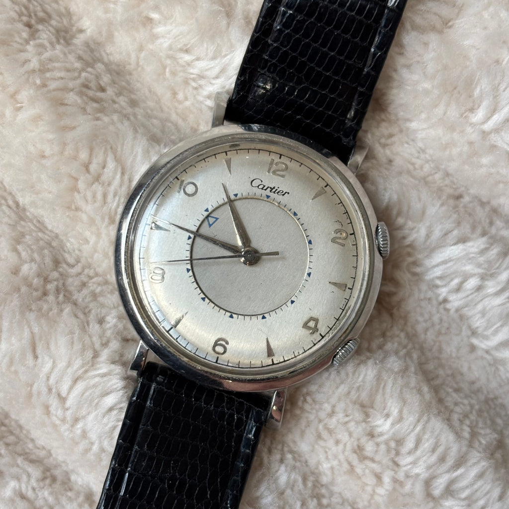 Cartier Memovox Jaeger-LeCoultre Steel Vintage Watch