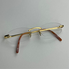 Cartier Love Round Glasses – Titanium with Gold Plating, Size 135