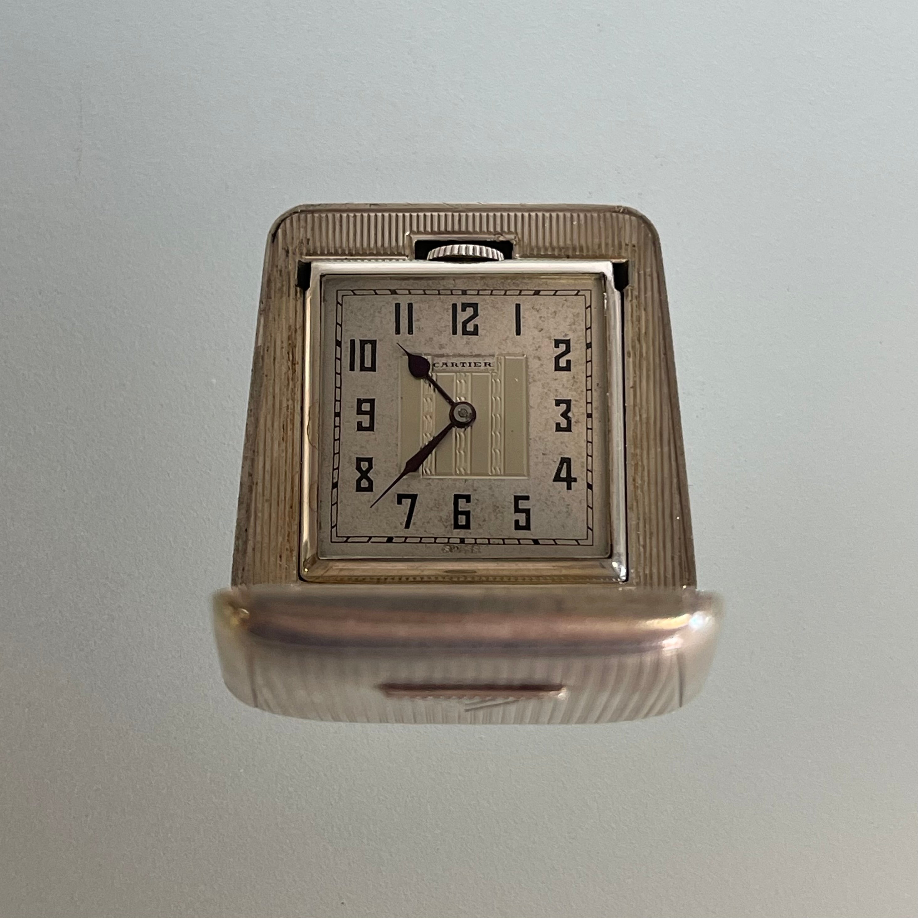 Cartier x Eterna slide clock