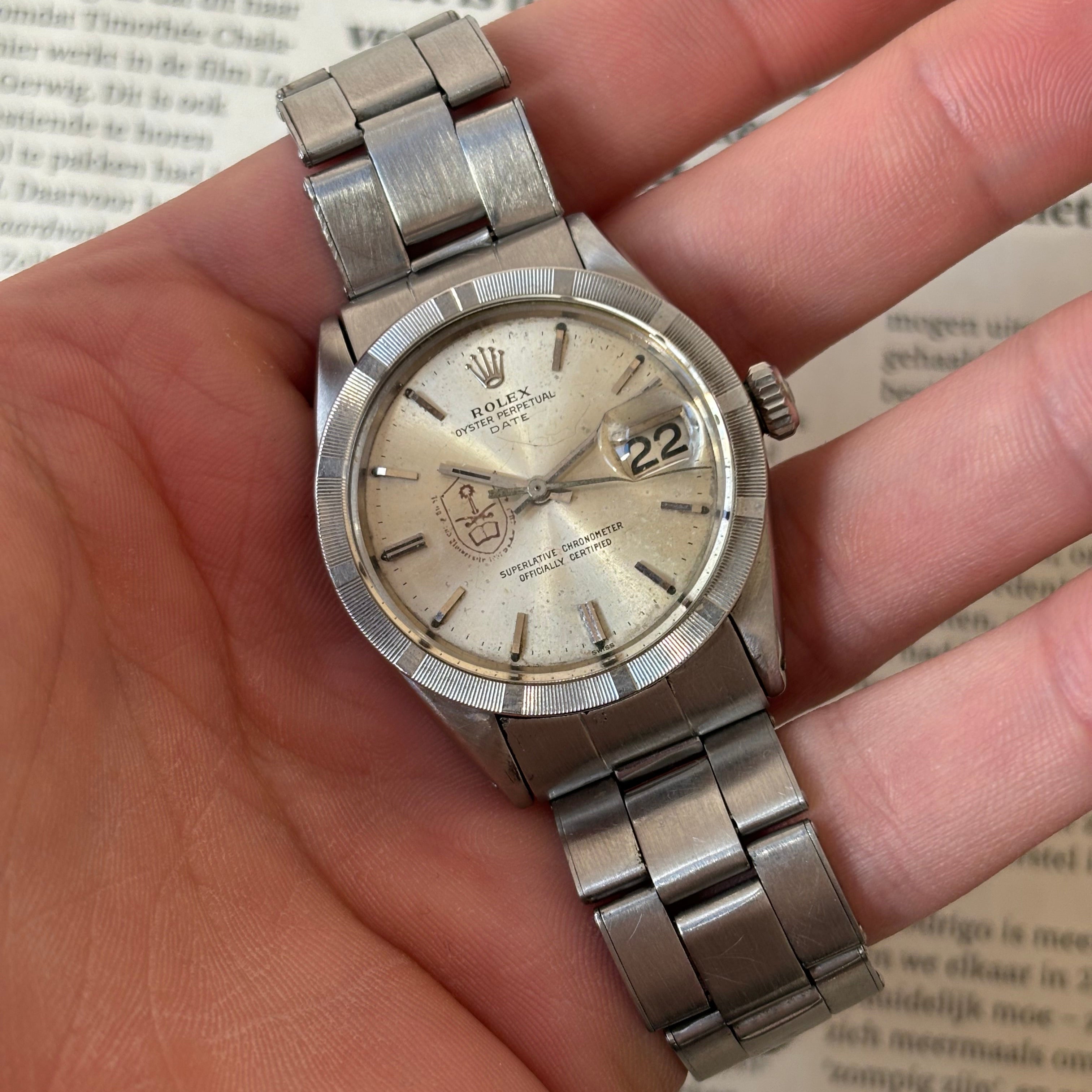 Rolex Date Ref. 1500 – Saudi University Dial, 34 mm Vintage