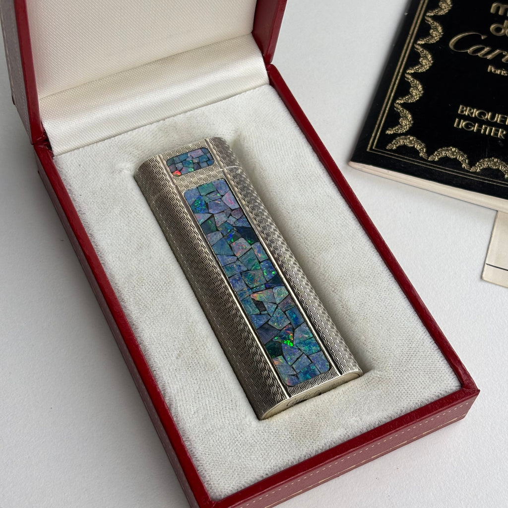 Cartier opal lighter full set