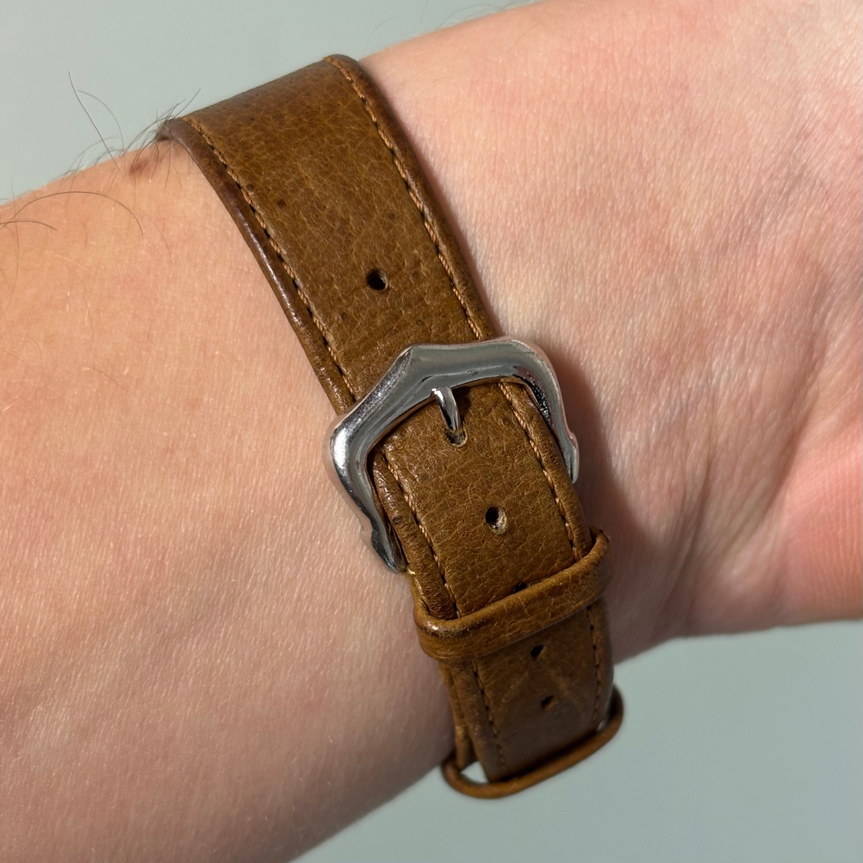 Movado Cartier signed Kingmatic with strap & buckle