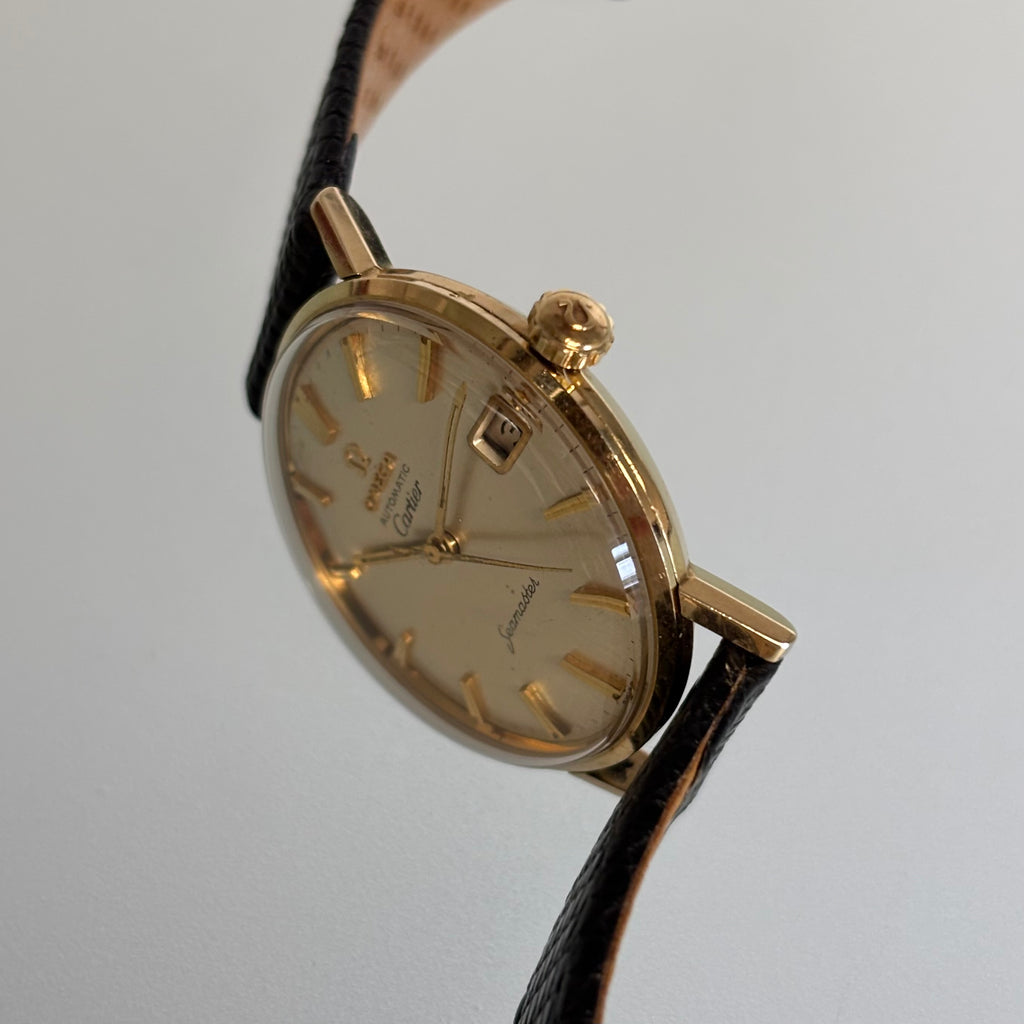Cartier x Omega Seamaster Linen dial