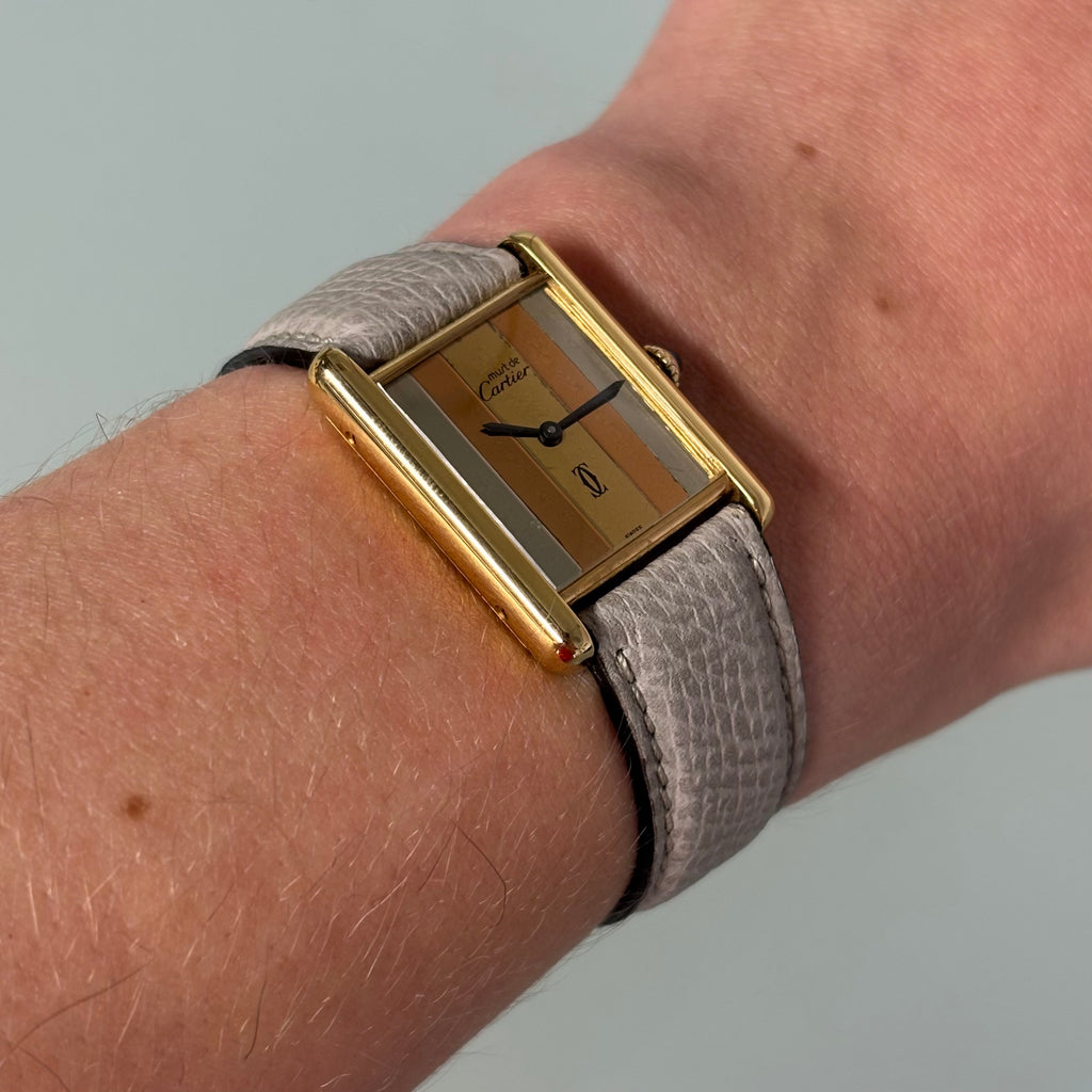 Cartier Tank GM Trinity with buckle