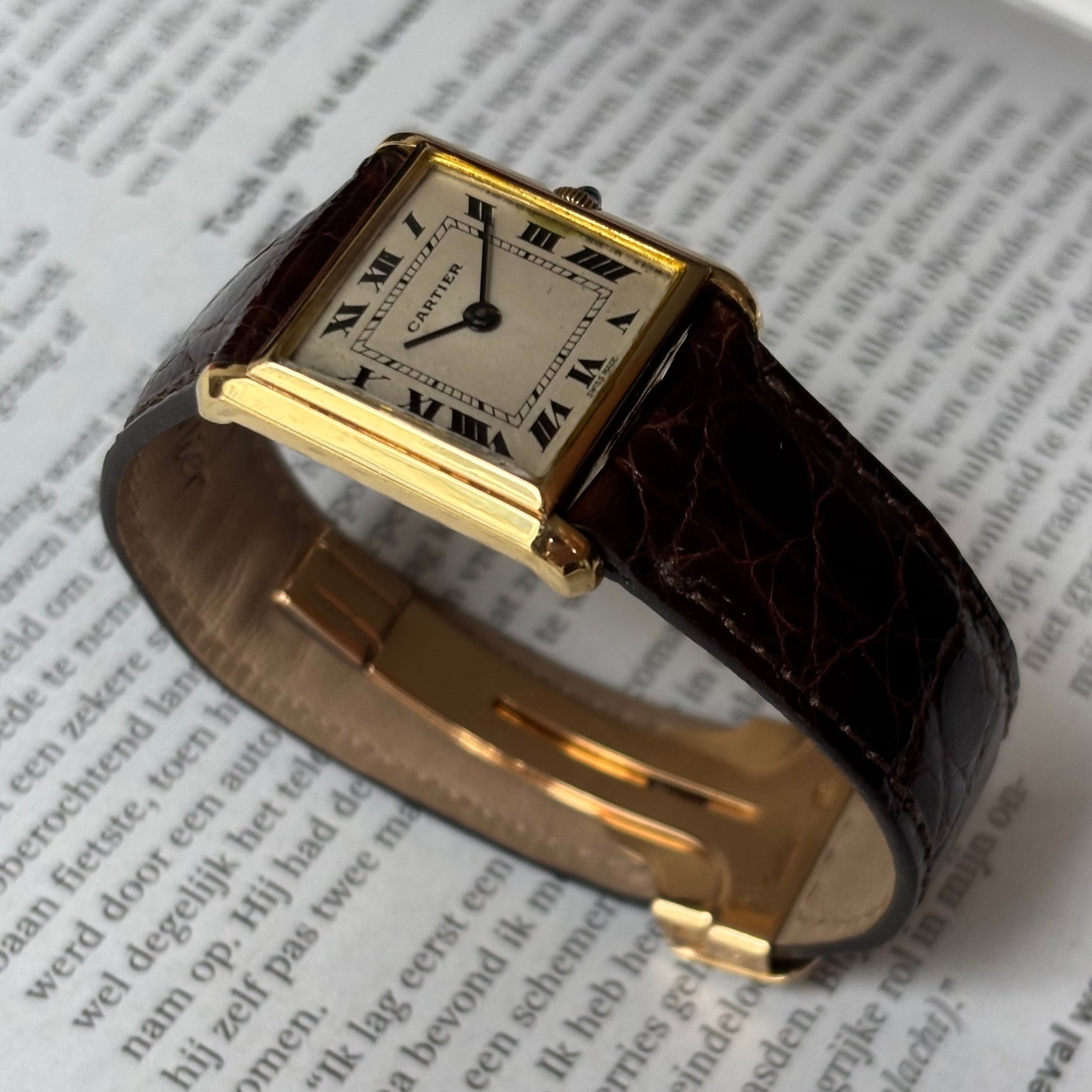Cartier × Bueche Girod Tank Normale Watch – 18K Gold