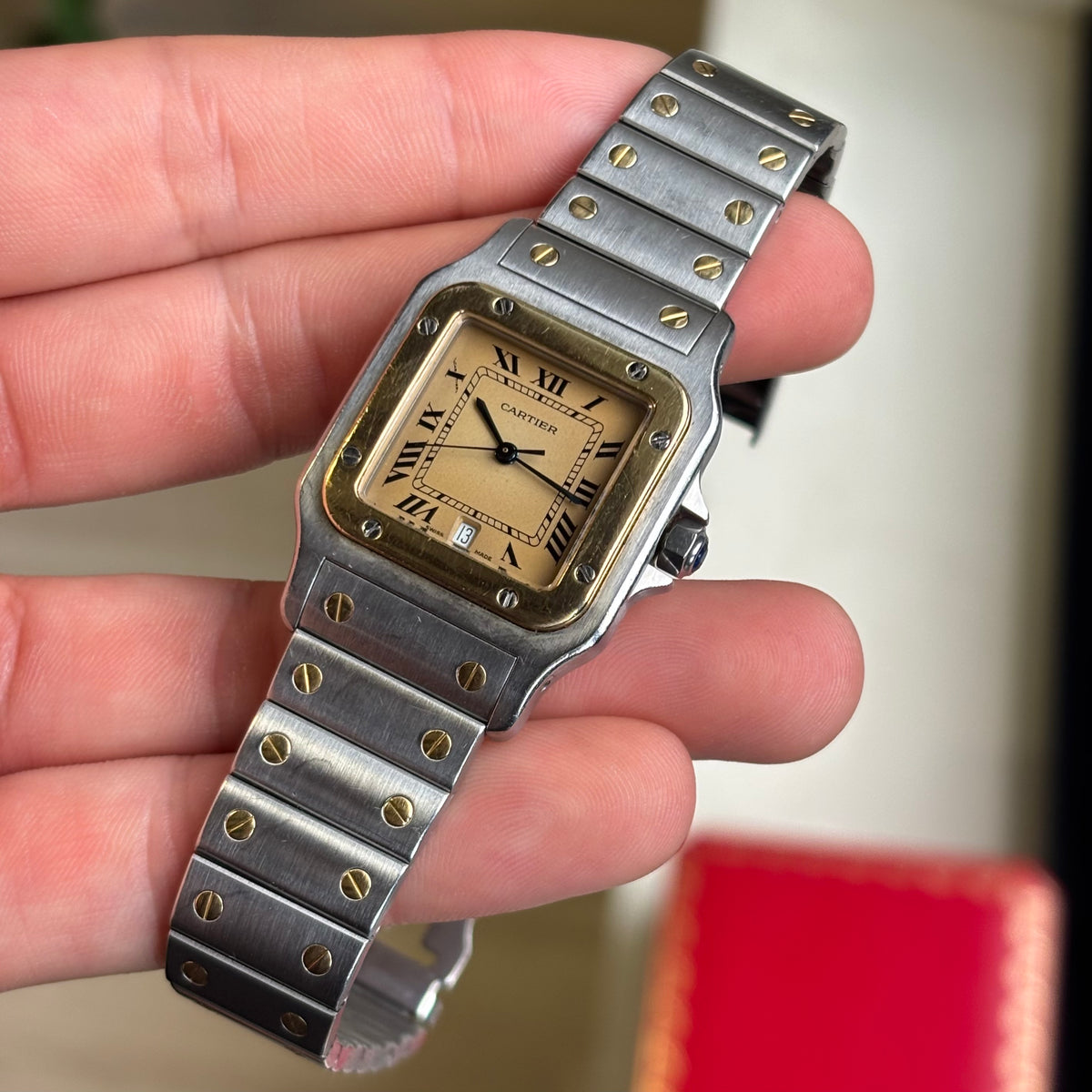 Cartier Santos Galbée GM Gold/Steel