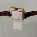 Longines square ladies burgundy