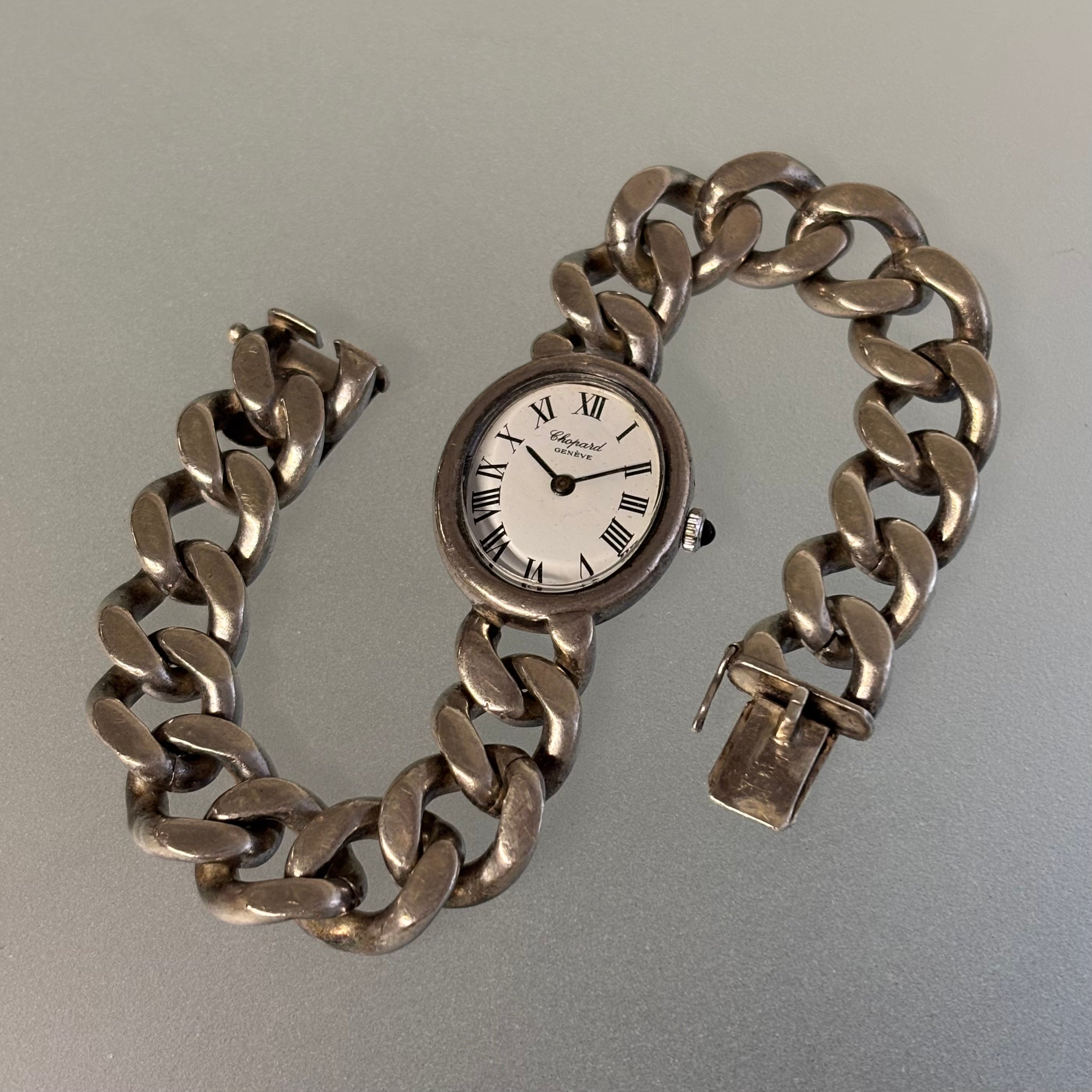 Chopard Silver Cuban Bracelet watch