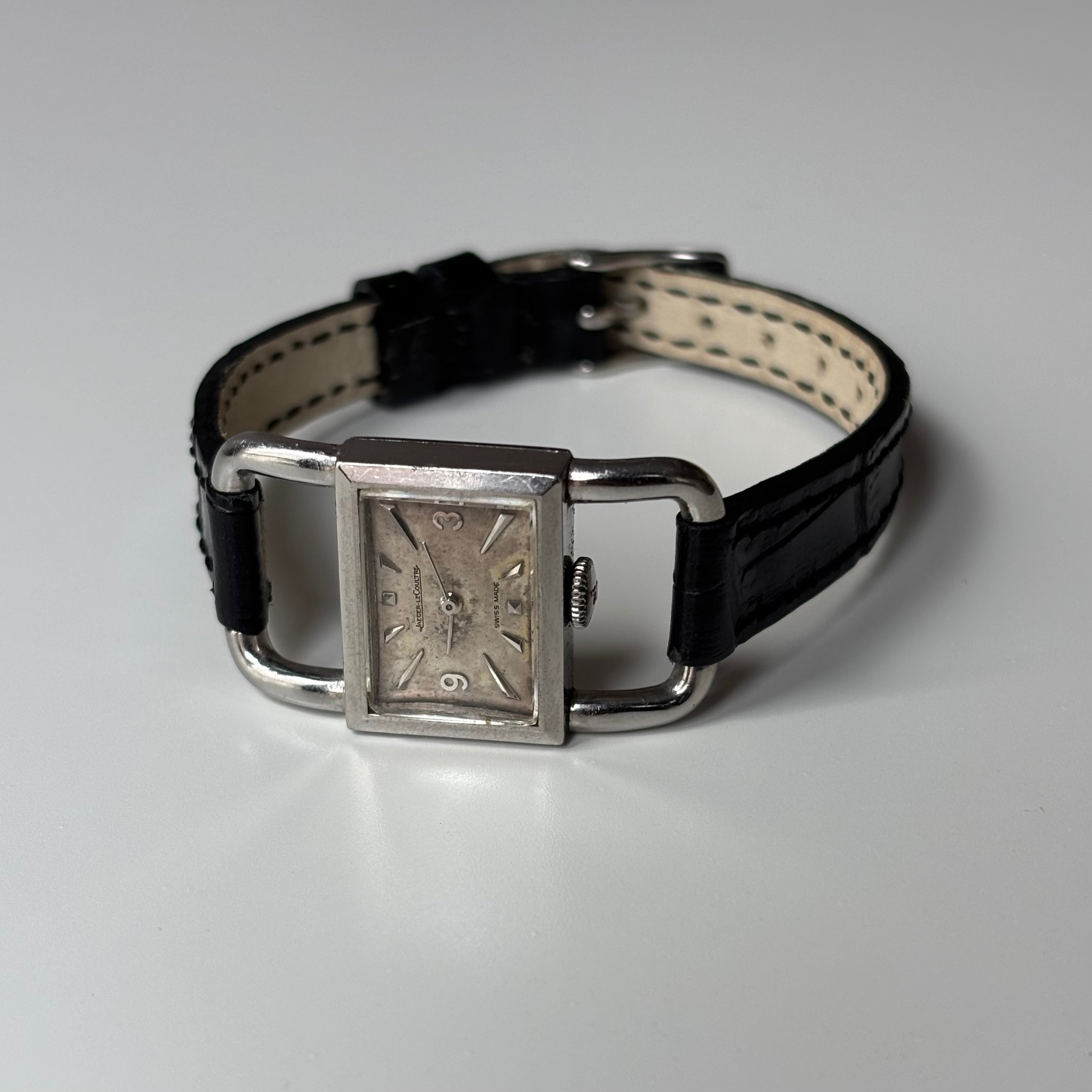 Jaeger LeCoultre vintage steel Etrier