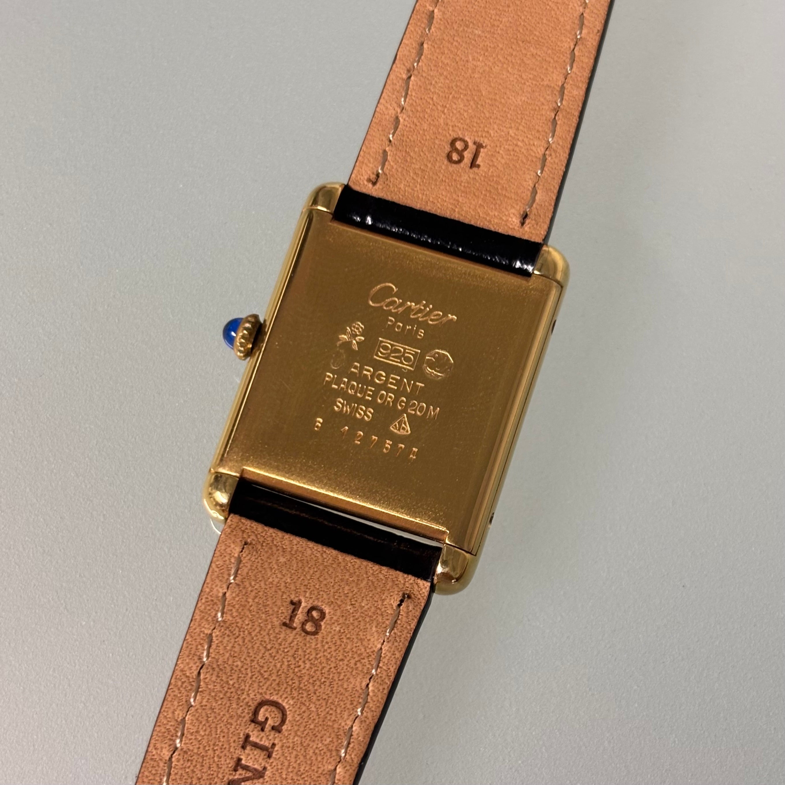 Must de Cartier Lemon dial GM hand wound