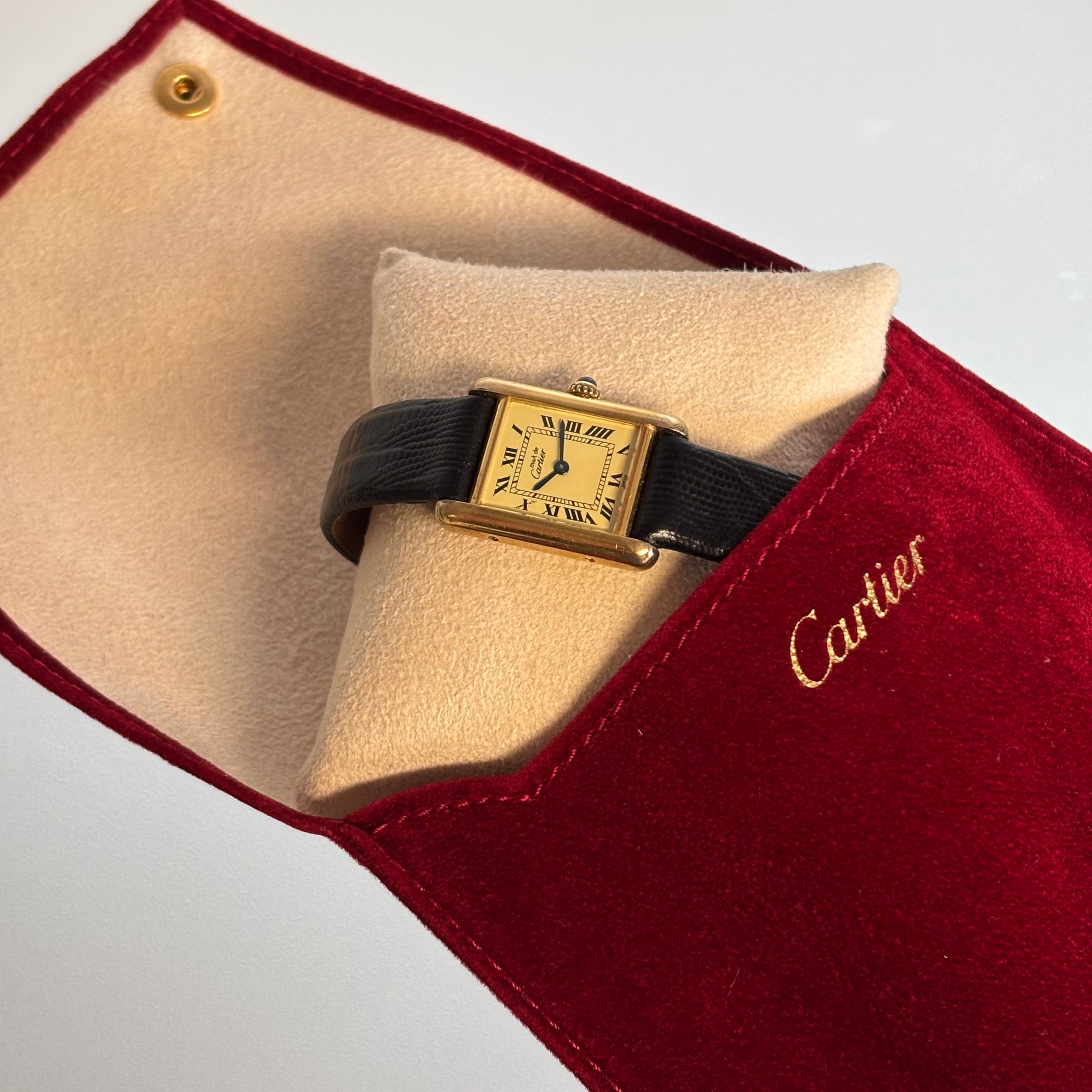 Cartier Tank PM 1613 with buckle