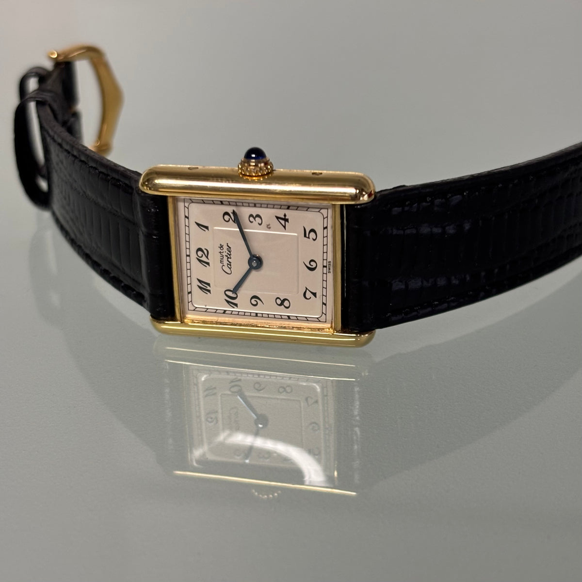 Cartier Tank Breguet GM with original buckle