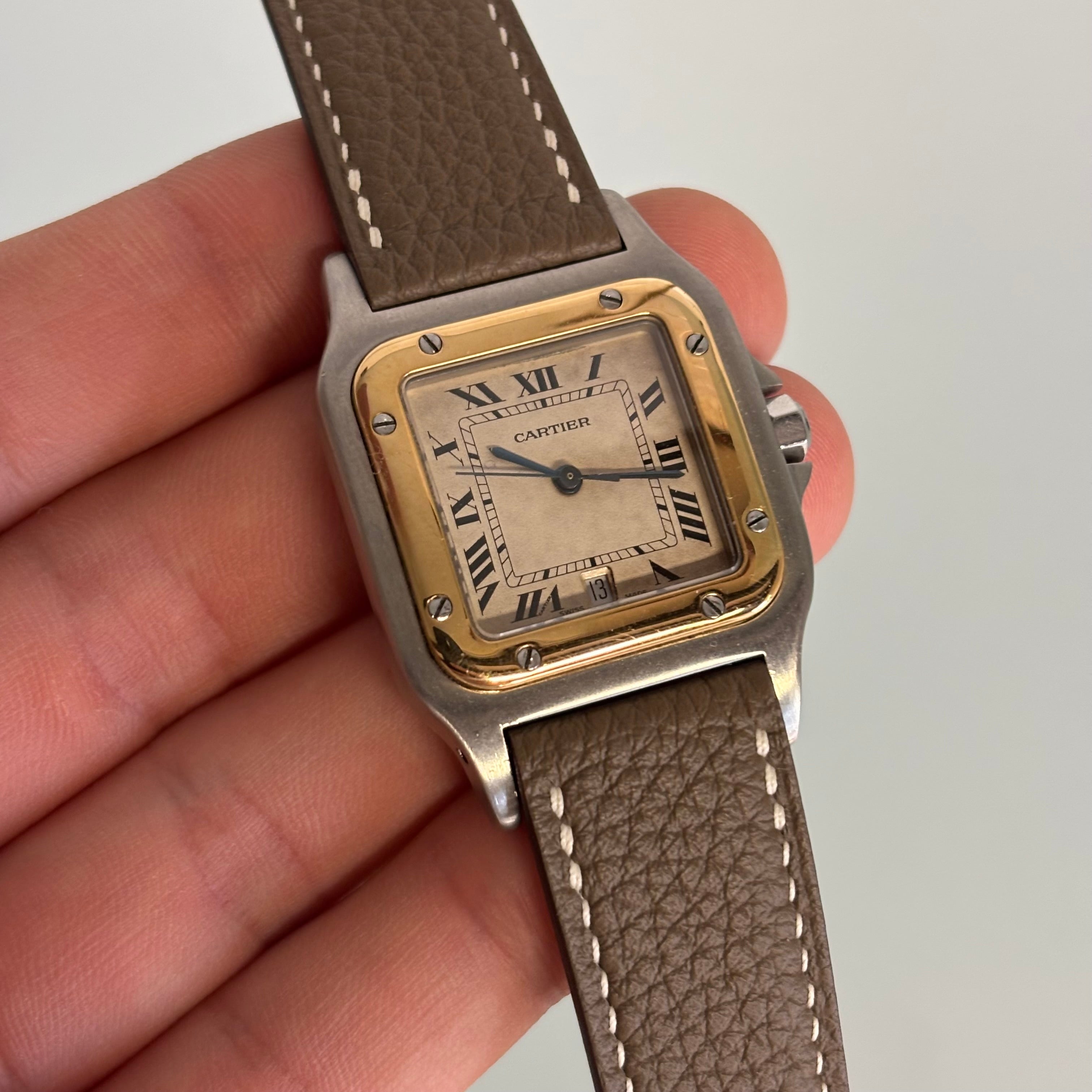 Cartier Santos GM with strap