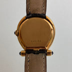 Baume & Mercier Lapis Dial Watch – Logo Case, 18K Gold