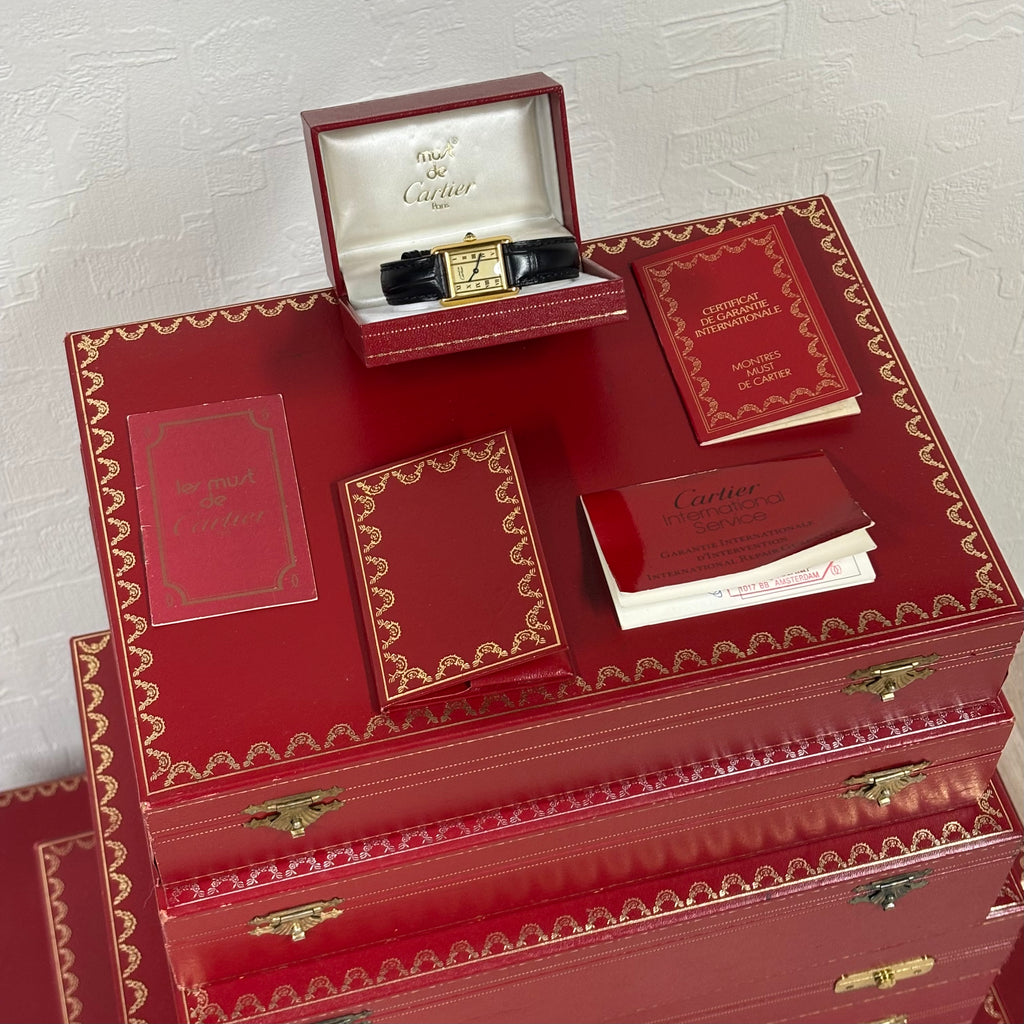 Cartier Tank PM Roman Full Set