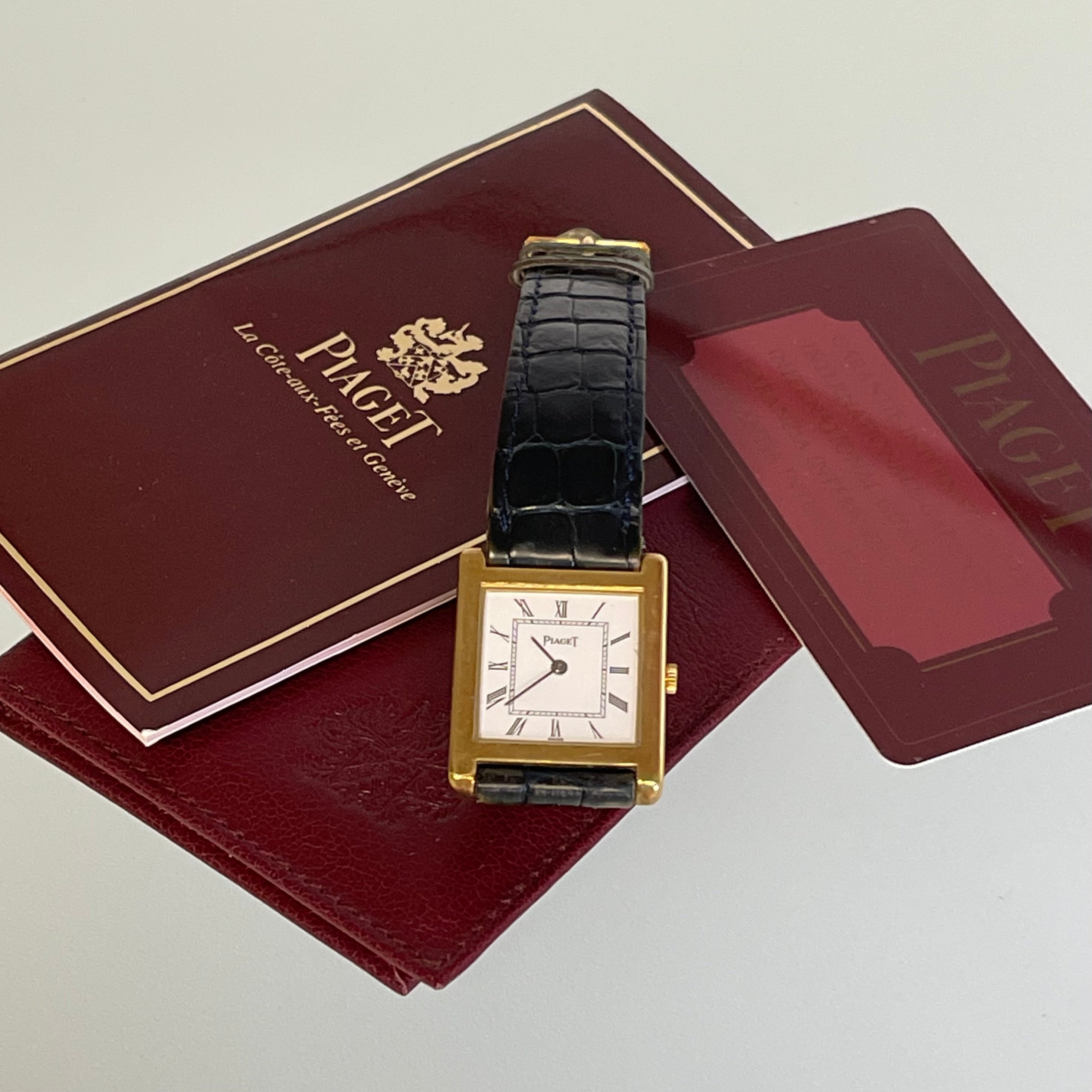 Piaget 18k Tank Normale Full Set