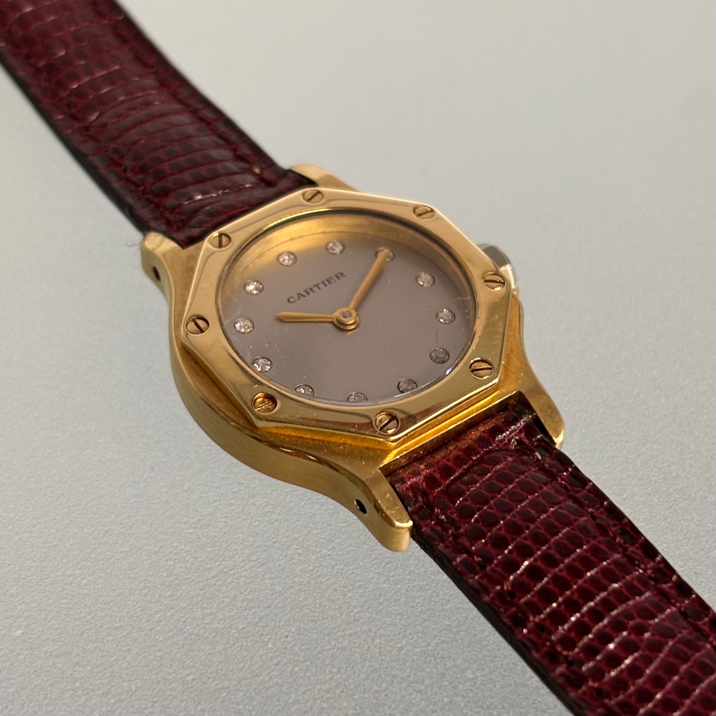 Cartier 18k Santos Octagon PM