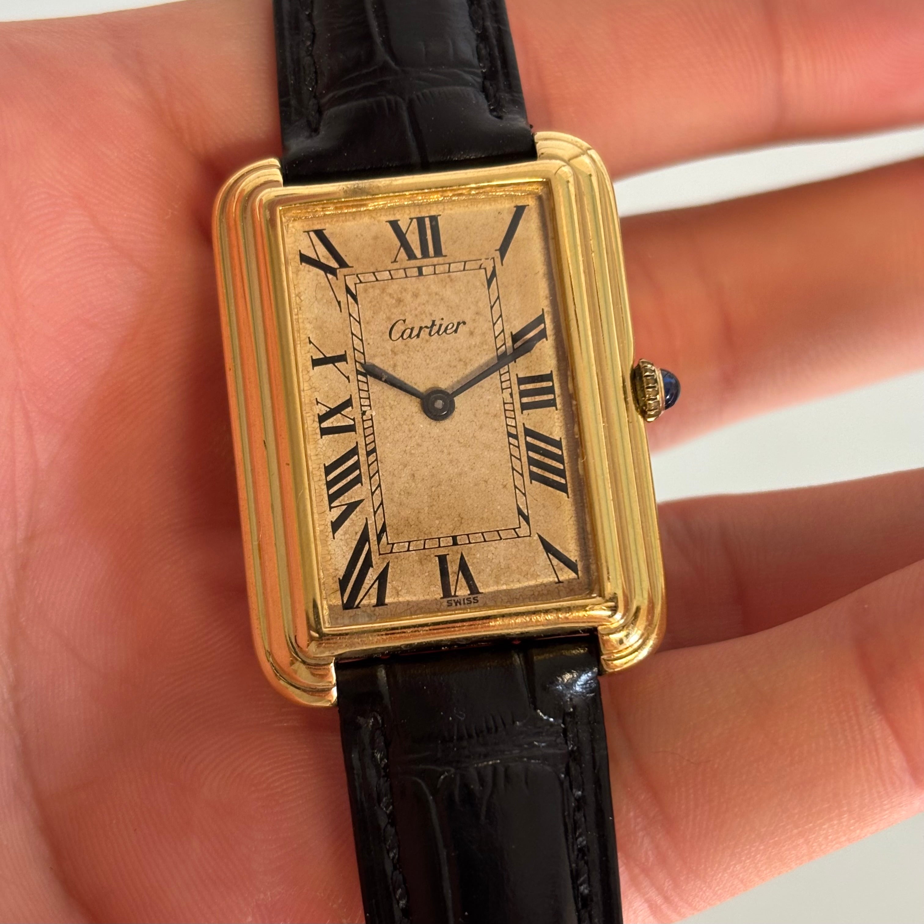 Cartier Stepped Tank full set