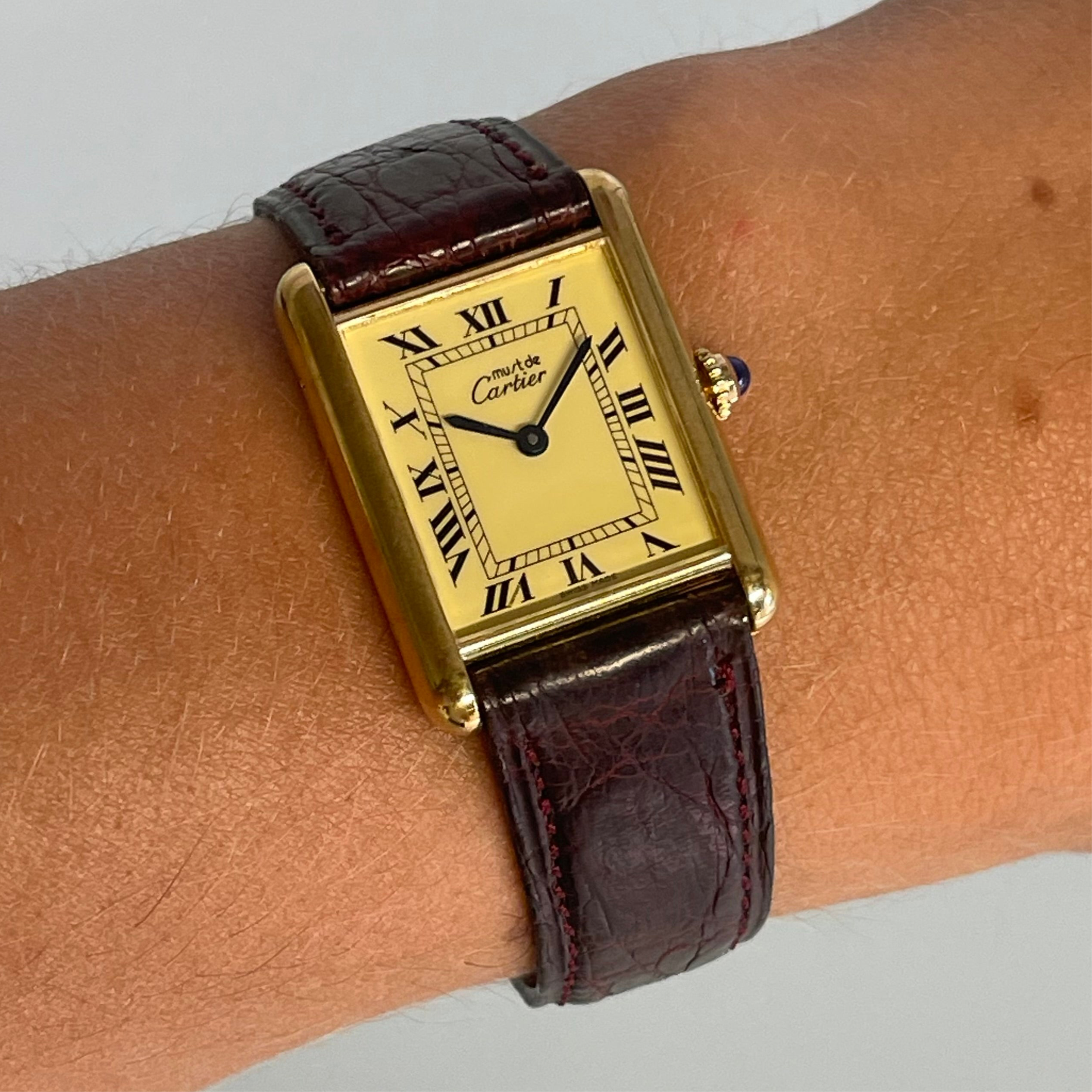 Cartier tank GM with strap and buckle