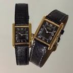 Cartier Tank PM Black dial with buckle