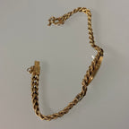Piaget 18k braceletwatch with diamonds & baguettes