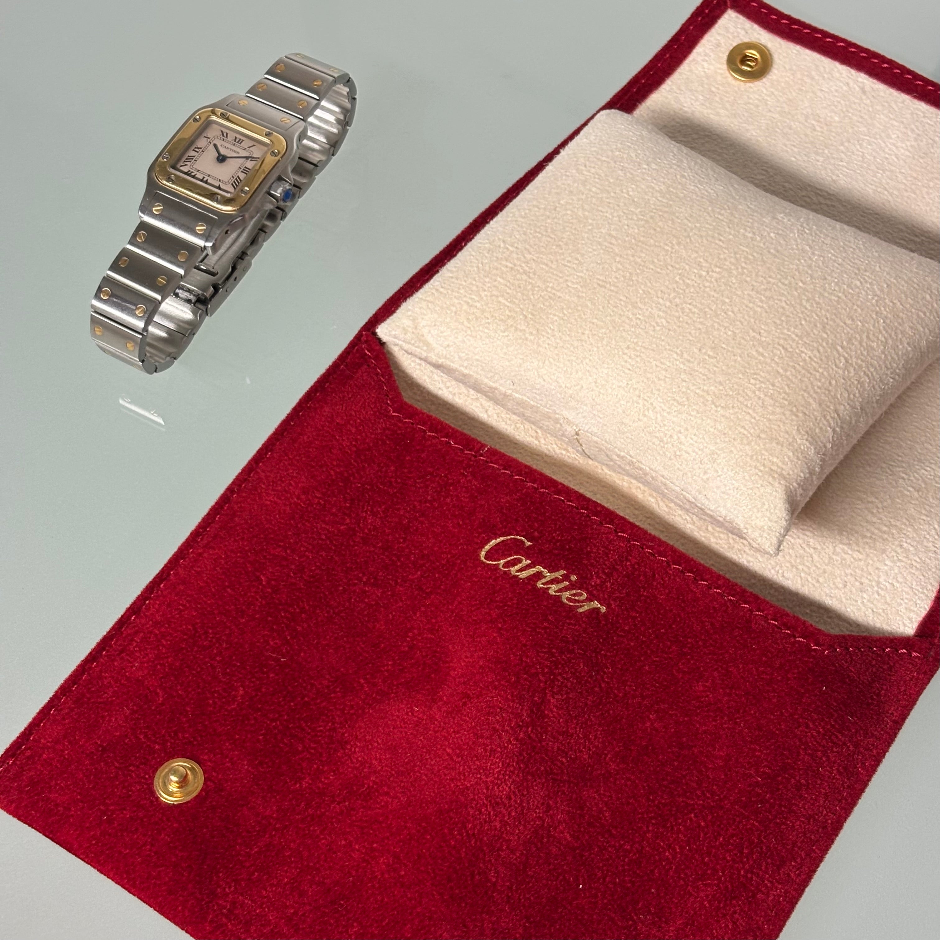 Cartier santos Galbée patina dial