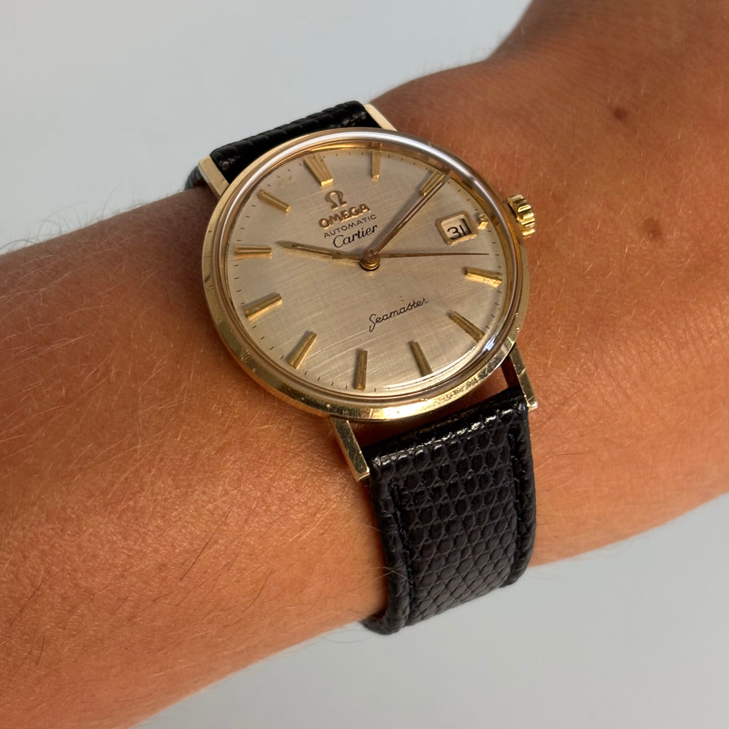 Cartier x Omega Seamaster Linen dial