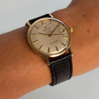 Cartier × Omega Seamaster – Linen Dial, 14K Gold