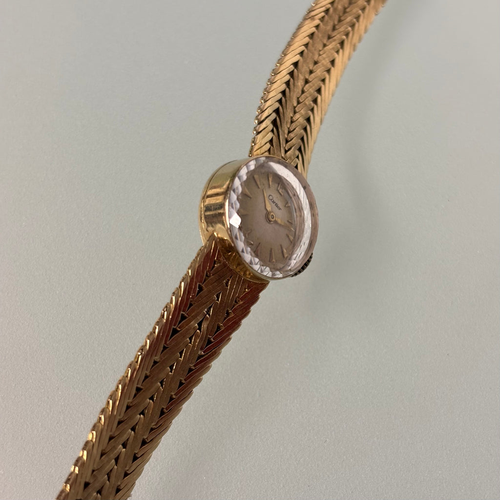 Cartier Girard Perregaux 14k gold braceletwatch
