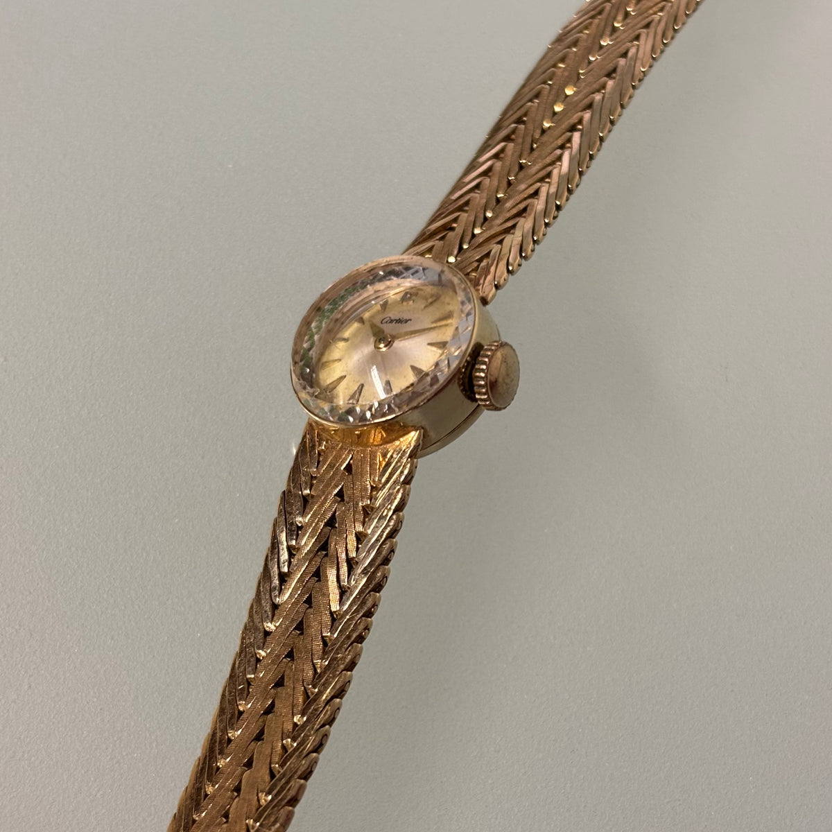 Cartier Girard Perregaux 14k gold braceletwatch