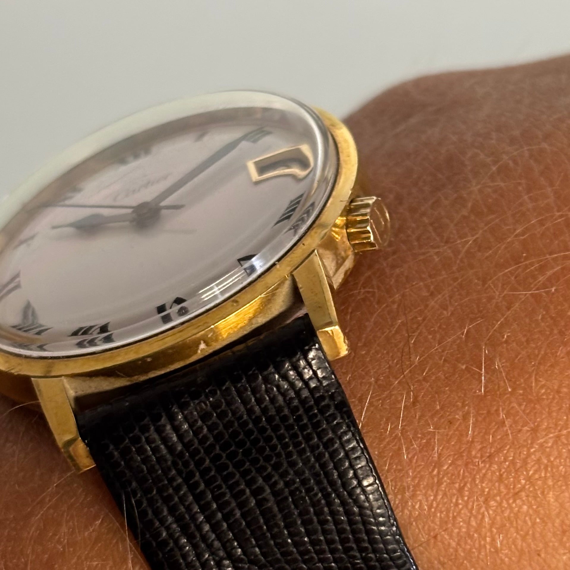 Bulova Aucutron Cartier signed 18k