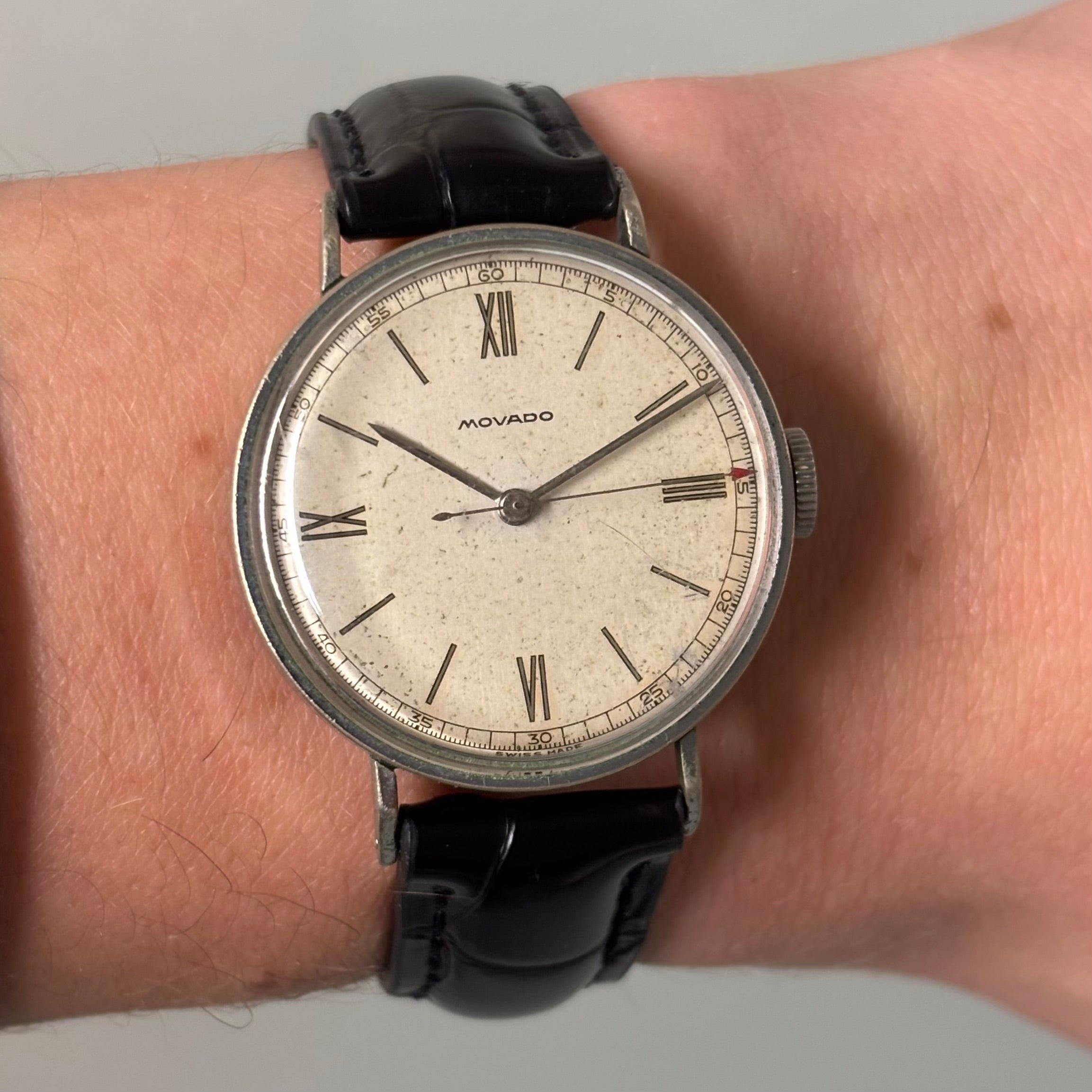 Movado steel rare bullet case