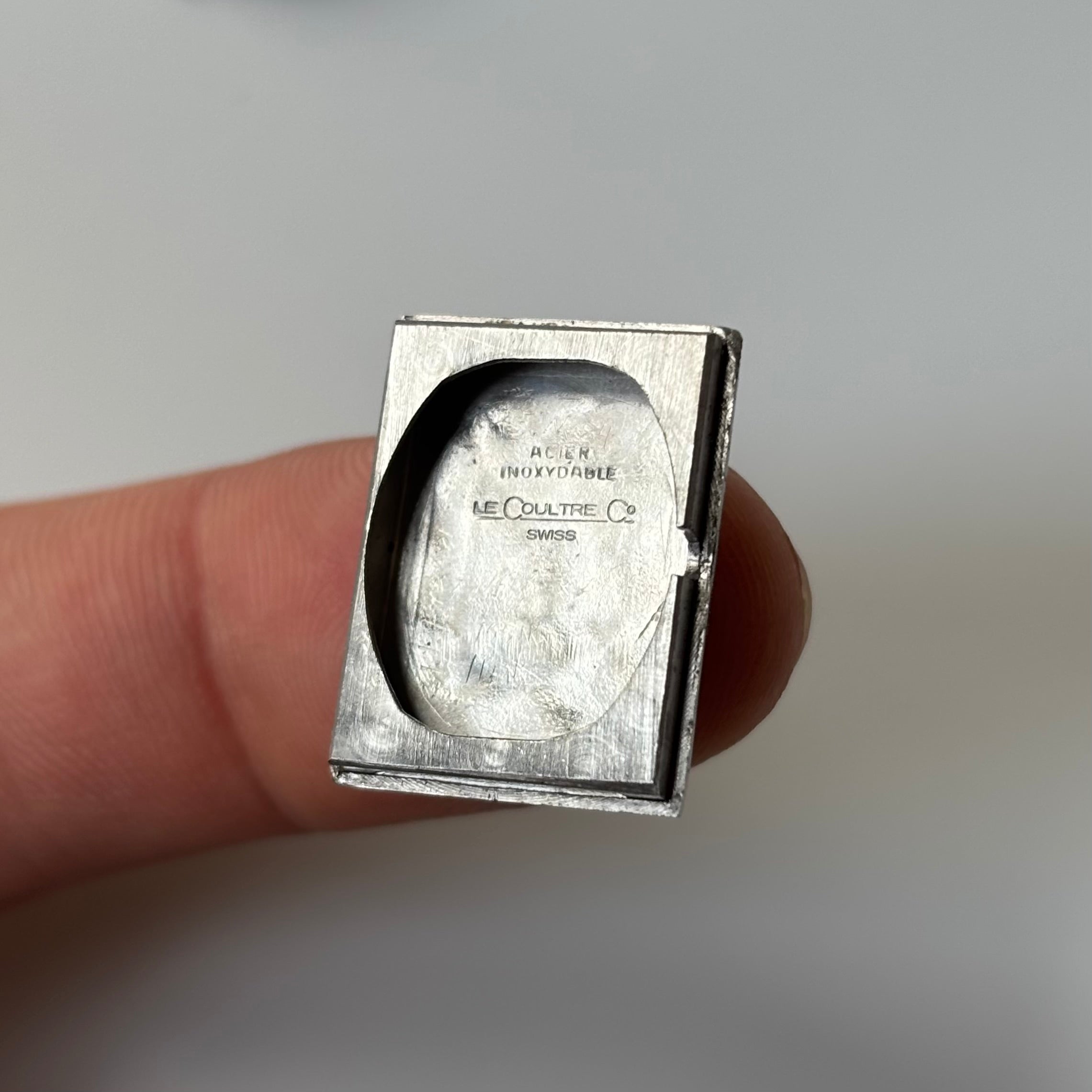 Jaeger LeCoultre vintage steel Etrier