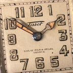 Tissot Golay fils & stahl double signed leather pocketwatch