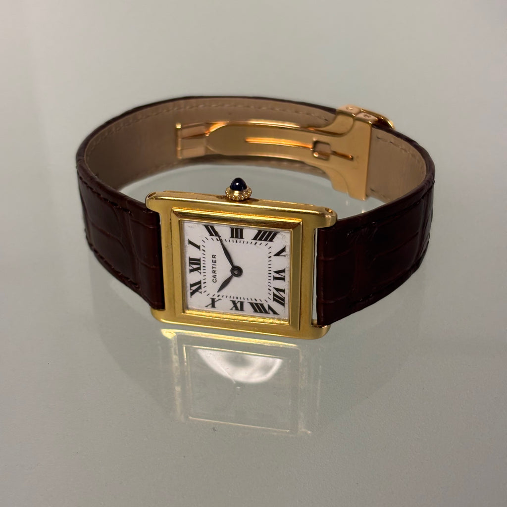 Cartier Tank Stepped “Pre-Merger” with 18k clasp