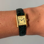 Cartier Tank PM Champagne dial with box & booklets