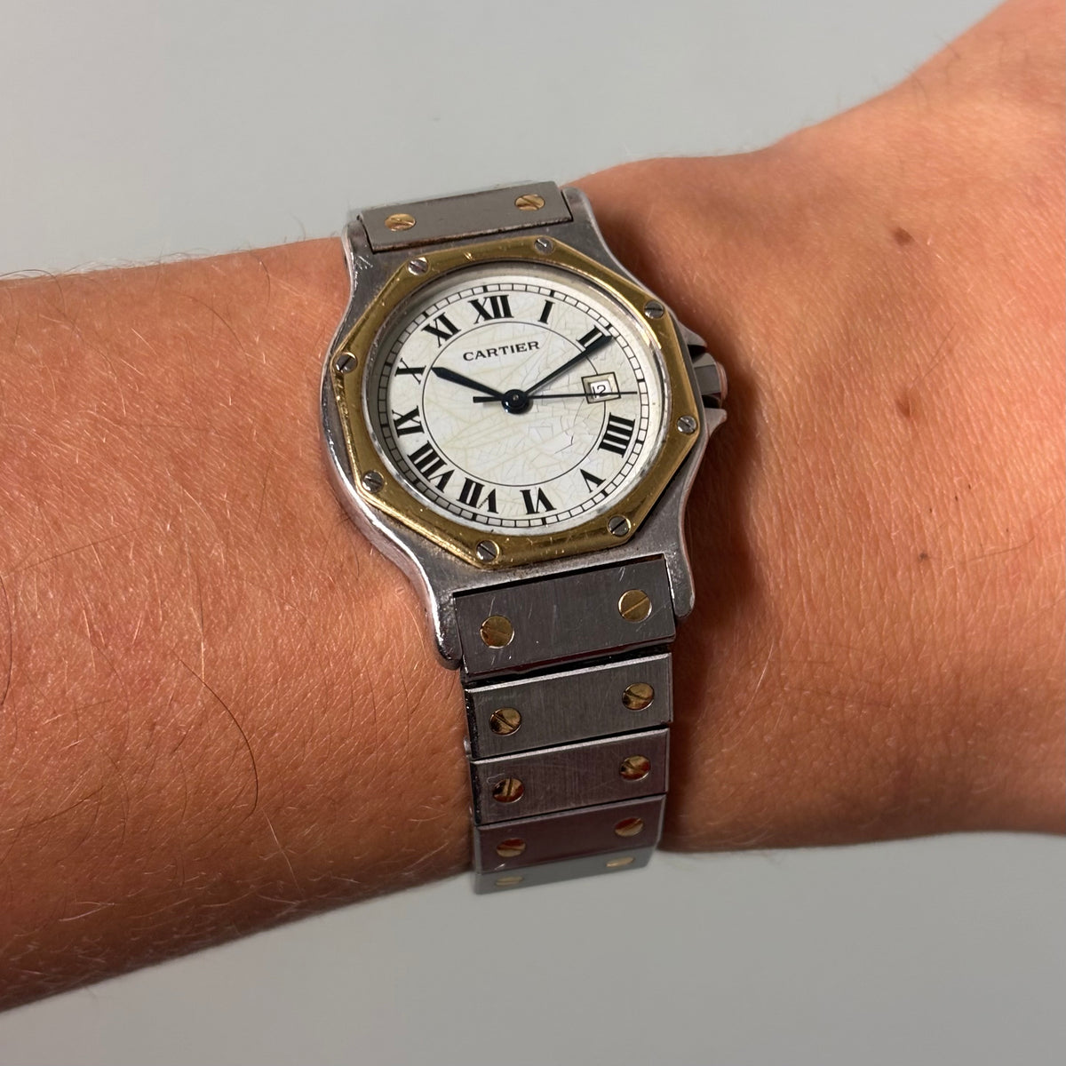 Cartier Santos Octagon GM Gold/Steel Automatic